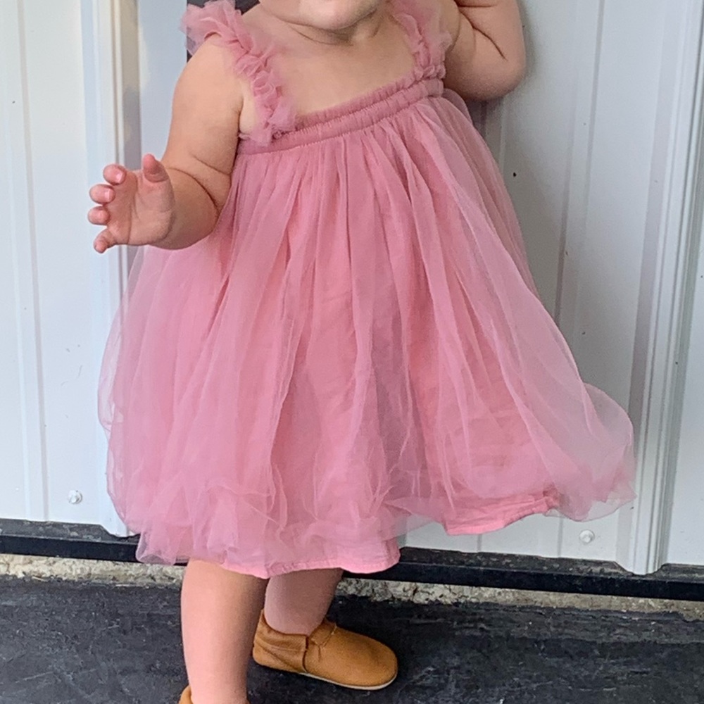 Dusty Rose Baby Dress